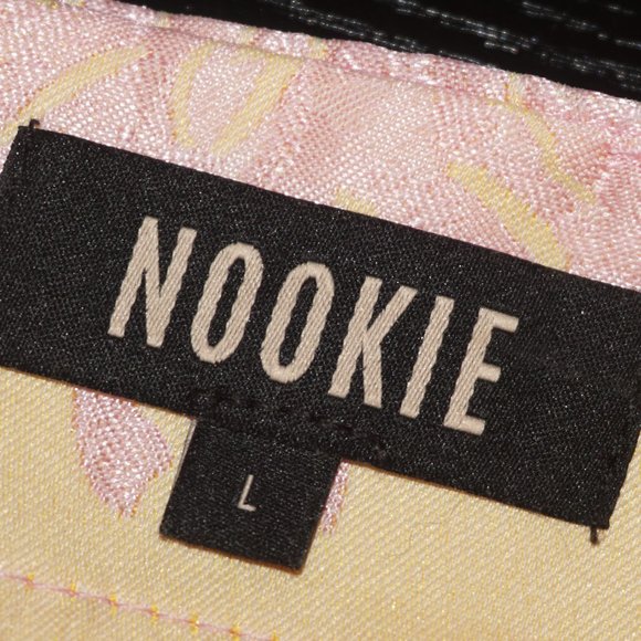 Nookie Solana Yellow Pink Brocade Mini Dress - Picture 4 of 7